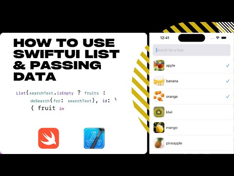 How To Use SwiftUI List and Passing Data