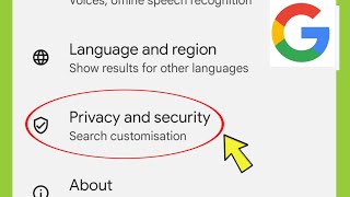Google App | Privacy &amp; Security | Ad personalisation