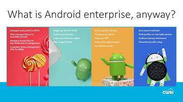 Everything you need to know about Android enterprise (in 20 minutes)