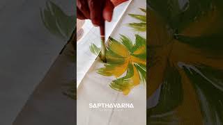 Kerala Houseboat Hand-Painted Saree 🌿 | Premium Custom Saree | Backwater Inspired Art
