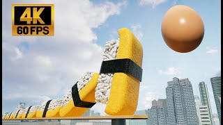 Super Giant Egg Sushi Domino by V DONUT 741,642 views 11 months ago 4 minutes, 12 seconds