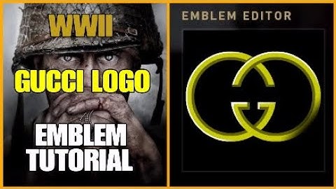 Call of Duty WW2 GUCCI Logo Emblem Tutorial