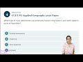 CUET PG Applied Geography & Geoinformatics 2026 Solutions | Part 1 🌍