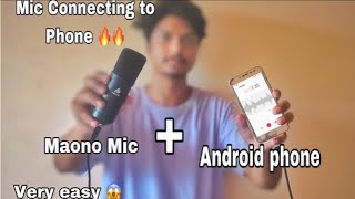 Condenser Mic Connection to Phone |Very Easy ??| How to connect Condenser mic to phone.