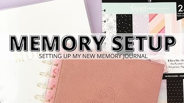 MEMORY JOURNAL SETUP | HAPPY PLANNER MEMORY KEEPING COLLECTION