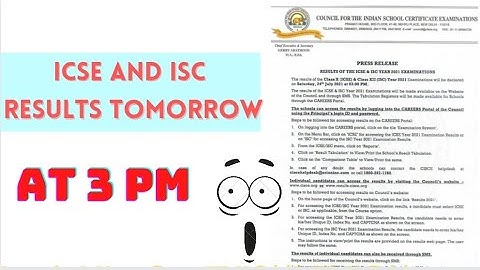 CISCE 10Th And 12Th Results to be Announced Tomorrow Icse And Isc Results