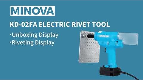 MINOVA KD-02FA Electric Rivet Tool Kit Cordless Rivet Gun #rivet #minovatool