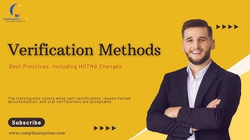 Verification Methods | Unlock Compliance Mastery | WEBINAR