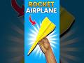 DIY Rocket Paper Airplane | Easy Flying Tutorial 🚀✈️ #PaperPlane #Rocket #DIY