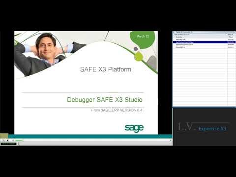 Debugger SAFE X3 Studio for Sage X3 V6 - YouTube