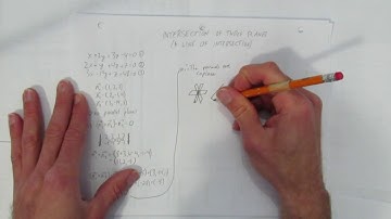 INTERSECTION OF THREE PLANES LINE OF INTERSECTION