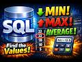 Beginner-friendly (High CTR)SQL MIN, MAX &amp; AVERAGE Explained,  Short &amp; CatchySQL MIN MAX AVERAGE