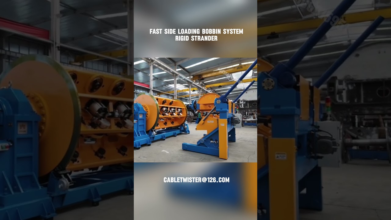 What is Good Rigid Frame Stranding Machine? Fast Horizontal Side Loading Bobbin and Electric Tension