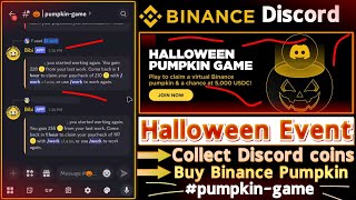 Halloween Pumpkin Game | Binance Discord | How to Collect Coins
