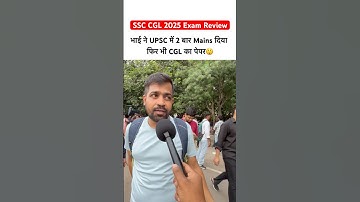 ssc cgl 2025 exam review | ssc cgl 2025 today analysis😘 #ssccgl #ssc #ytshorts #viral