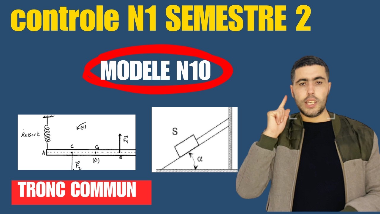 Contrôle N 1 Semestre 2 Physique chimie -Tronc commun-فرض محروس رقم 3 جدع مشترك