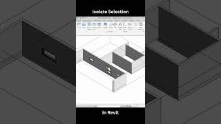 How to Isolate Selection in Revit | Focus on Specific Elements Easily! #shorts