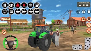 🔴-Red and Green 🚜"Tractor" Farming Simulator(2024)Harvender Tractor Driving Android Gameplay, Part-1 screenshot 4