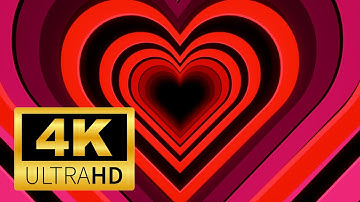 Free 4K Heart Tunnel Loop Background Animation Video #heart #tunnel #loop #background