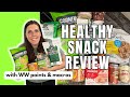 Healthy snack review  trying new healthy snacks  ww weightwatchers pointscaloriesmacros