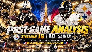 Details SAINTS CAN'T RUN THE BALL! 18 Rushing Yards in 16-10 Loss to Steelers in Paris | State of the Saints Update