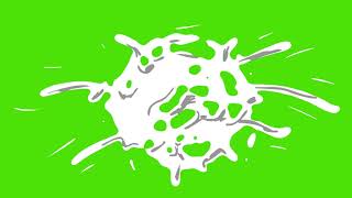 Animated Splashes Green Screen