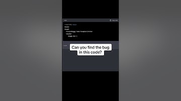 can you find the bug in this code? #shorts