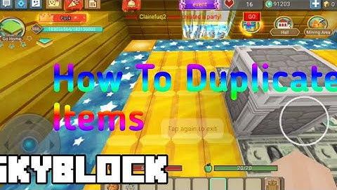 BlockManGo SkyBlock /How To Duplicate Items New Glitch 🤔 Working Trick 100%