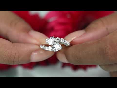 FALL IN LOVE HEART RING 925 SILVER SR05929C 