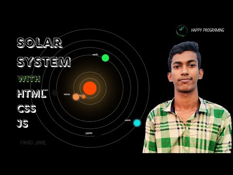 How To Make Solar System | HTML,CSS & JavaScript | Happy Programming |