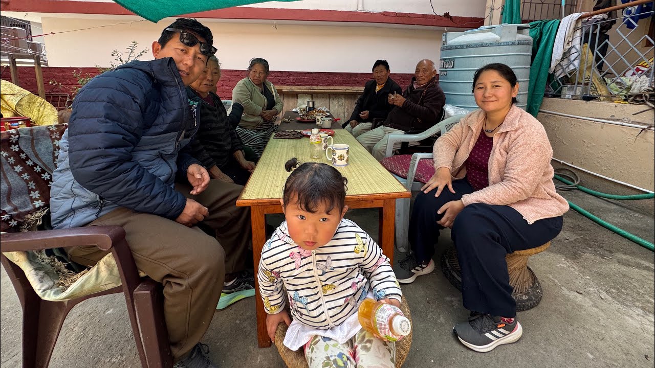 LOSAR bawa meet-up # meeting dad cousin’s family at bir #food #drink #family #love #tibetanvloger