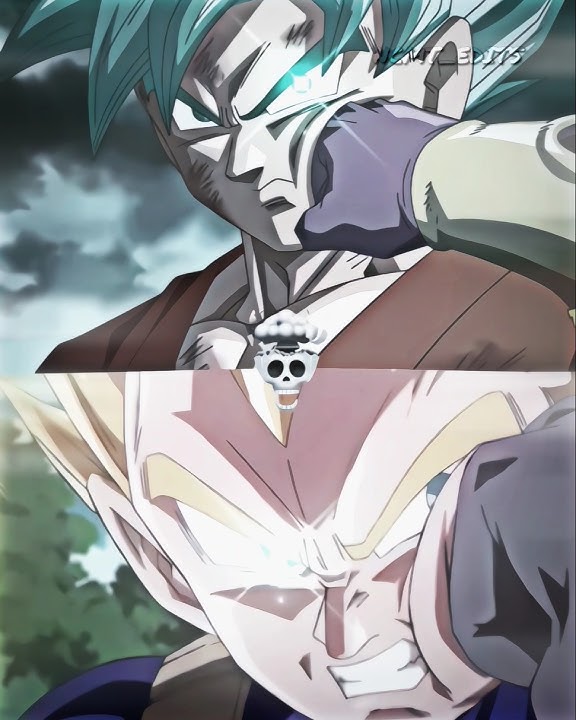 Goku x Vegeta vs Beerus and Frieza ☠️💀 #goku #vegeta #dbs #bills #skulledit