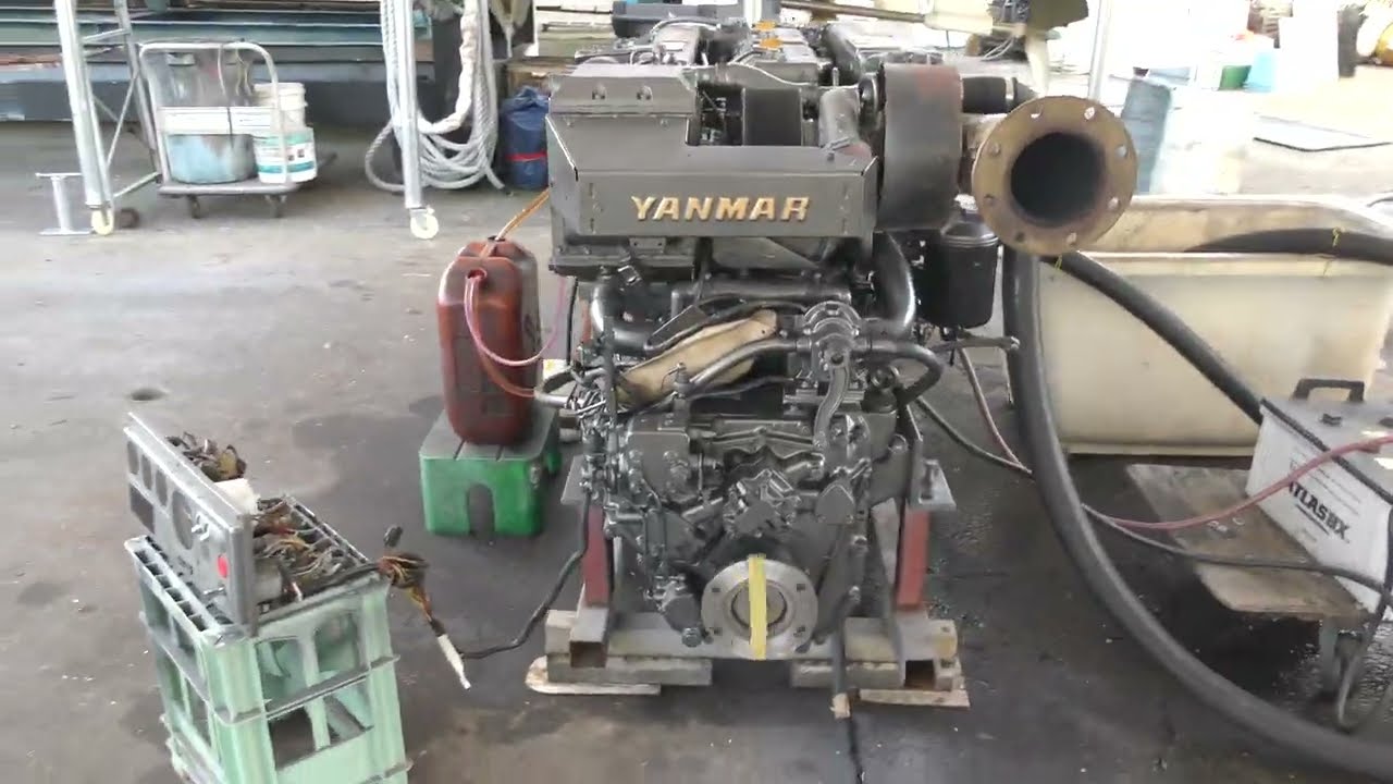 No.6017 ヤンマー 6CX-GT 430PS (2.58) Yanmar - YouTube