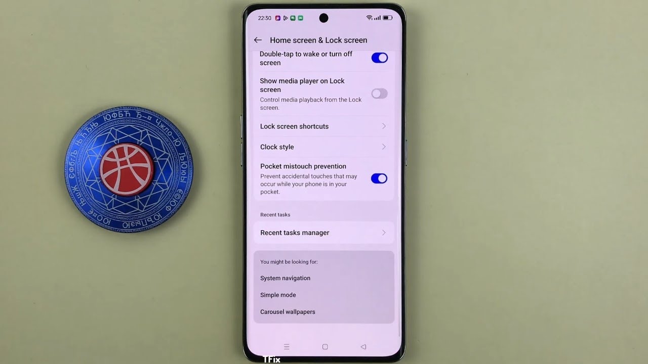 Как включить/отключить отображение медиаплеера на экране блокировки на OPPO Reno8 T 5G Android 14
