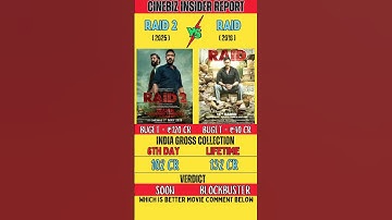 Raid 2 VS Raid Movie Box Office Collection| Raid 2 Day 6 - Collection