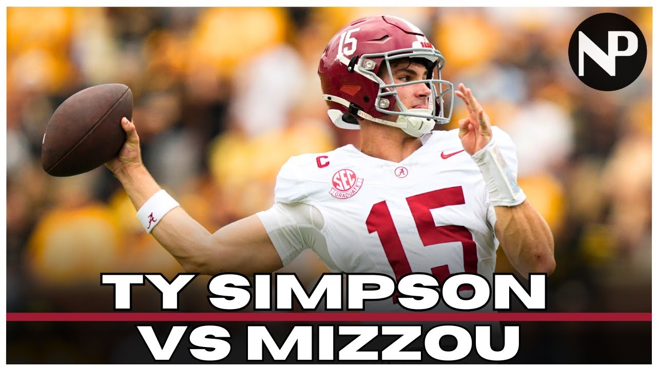 Alabama vs Mizzou | Ty Simpson NFL Draft Film