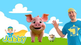Old MacDonald Had a Farm 🐷 Song for Kids | Learn Animal Sounds with Jubby!