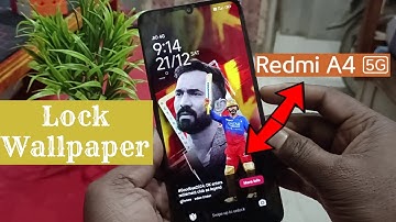 how to turn off lock screen wallpaper in redmi a4 5g  redmi a4 me auto change wallpaper kaise hataye