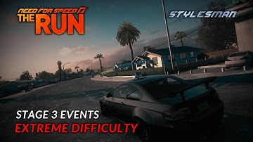 Need For Speed: The Run - Extreme Difficulty - All Stage 3 Events