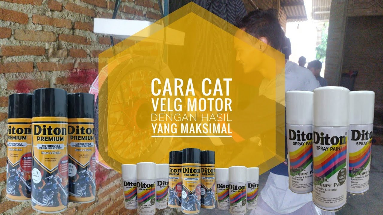 Cara cat  velg  motor  dengan hasil yang maksimal dan 