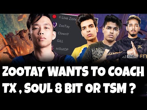 @ZooTay  will be new coach for Soul , 8 bit , TSM or for TeamXspark BGMI E-sports team ?