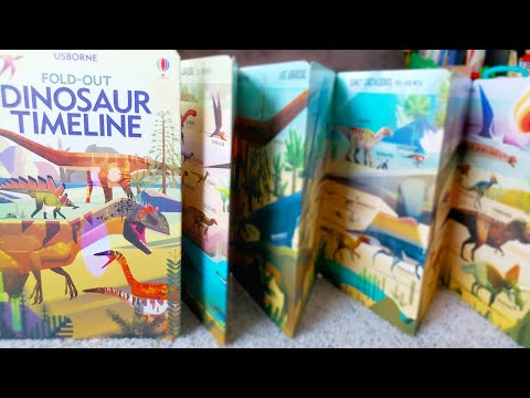 Usborne Fold Out Dinosaur Timeline Book
