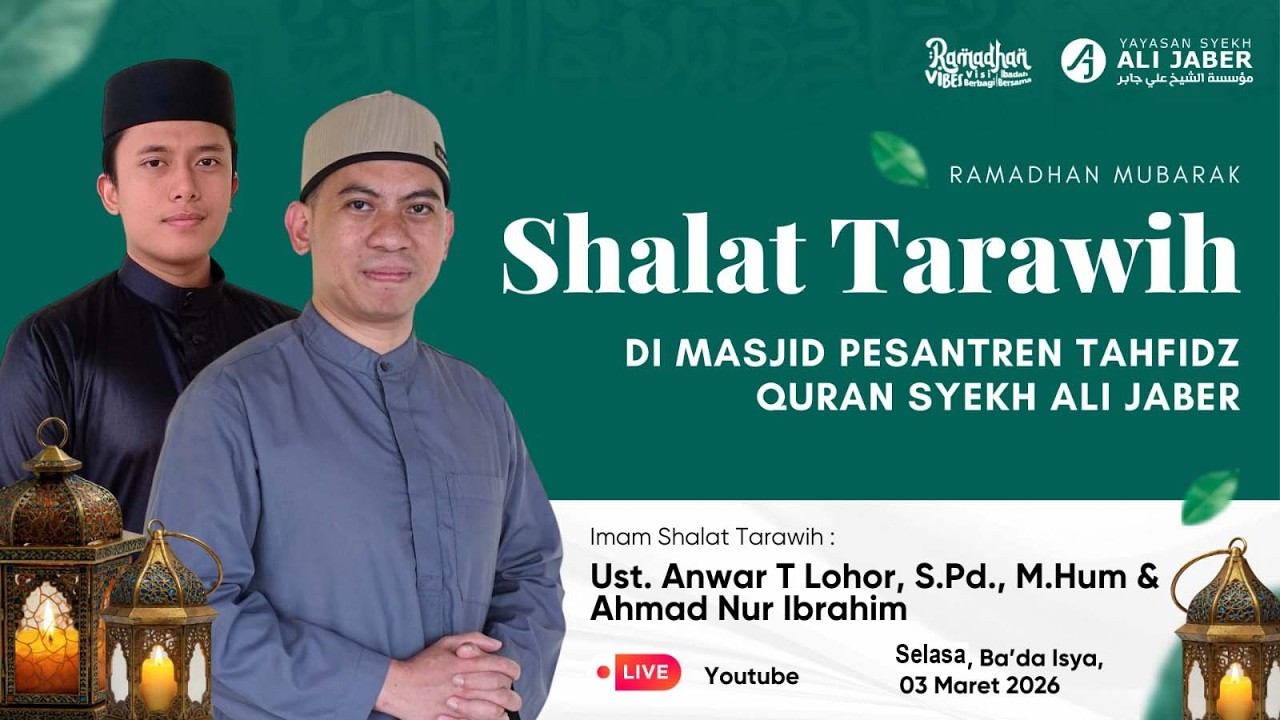 🔴 LIVE SHALAT TARAWIH // RAMADHAN MUBARAK // YAYASAN SYEKH ALI JABER