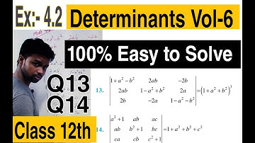 Determinants: Ncert Class 12  II  Ex 4.2  II  Properties based questionsII  Vol 6