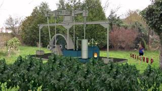 Sketchup Animation  steam engine
