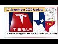 Tesla Gigafactory Texas 17 September 2020 Significant Expansion of the Active Site Observed Today