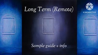 The Caretaker - Long Term (Remote) - Sample guide + info