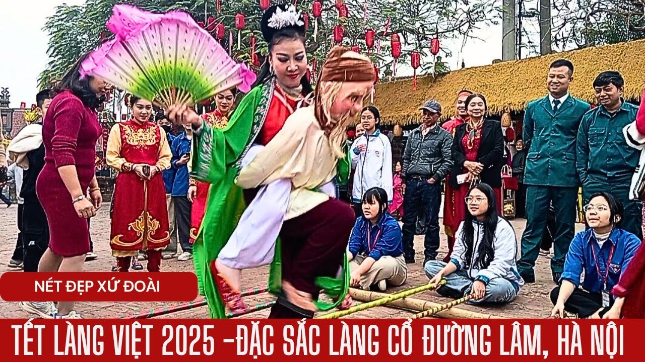TẾT LÀNG VIỆT NĂM 2025 - CỤ GIÀ CÕNG VỢ VUI XUÂN CHỈ CÓ Ở LÀNG CỔ ĐƯỜNG LÂM