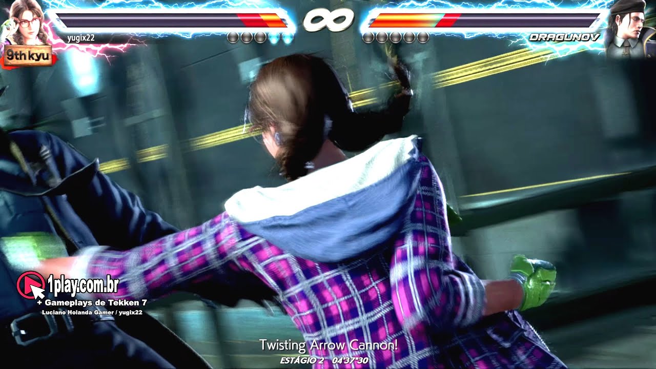 Tekken 7! Julia Chang (Studying) vs. Sergei Dragunov (Angel of Death) G Corp. Helipad (Night) Stage!