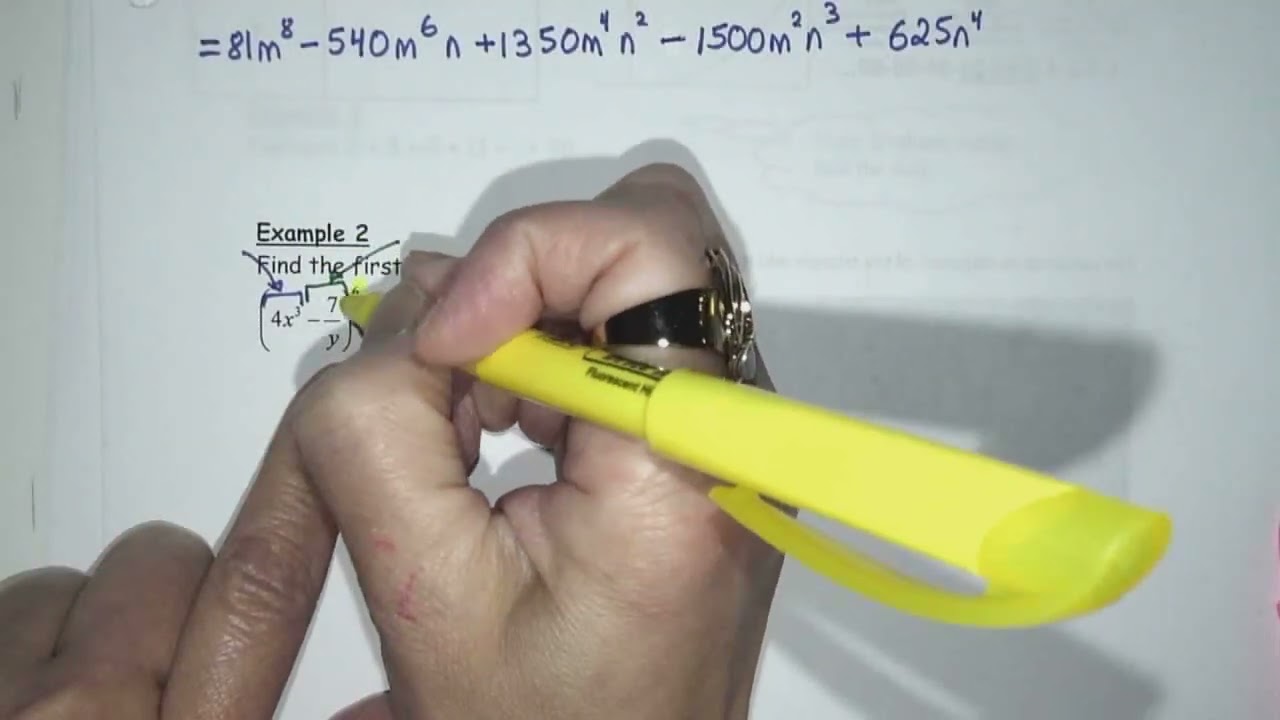 MCR3U1 7.7 Треугольник Паскаля и биномиальное разложение. Часть 2